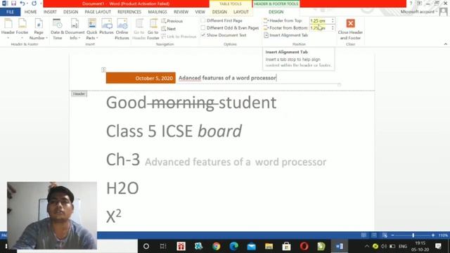 Class 5 ch 3 Advance features of a word processor part 1 смотреть онлайн
