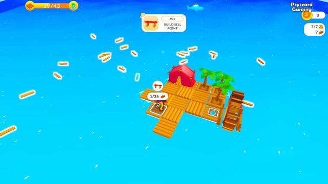 Raft Survivors - Gameplay Walkthrough Part 1 Tutorial Stickman Raft Survival Ocean Nomad Android