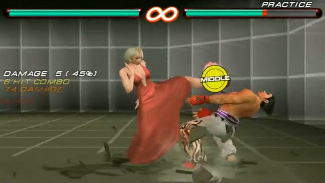 Tekken 6 (PSP) - random Anna combo смотреть онлайн