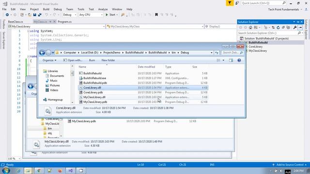 Rebuild Vs Clean and Build | Visual Studio Tips and Tricks #techpointfundamentals смотреть онлайн