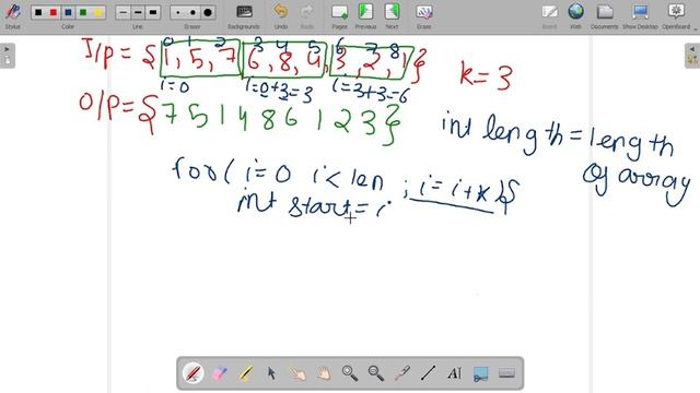 Reverse array in groups in hindi c++ solution | GeeksforGeeks | technical society смотреть онлайн