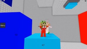 ЖЕНЯША, ПАПА и ДОЧКИ + RED CAT проходят обби | Teamwork Puzzles roblox | Паркур на троих роблокс