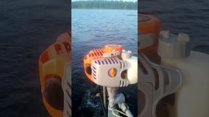 Лодочный мотор Карвер  3.8 с глушителем в воду