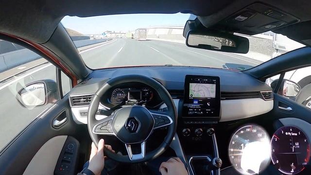 2023 Renault Clio TCe 140 PS TOP SPEED AUTOBAHN DRIVE POV