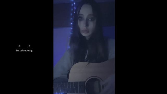 before you go - lewis capaldi (acoustic guitar cover + chords) смотреть онлайн