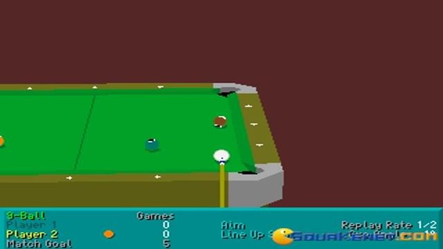 Virtual Pool Gameplay (PC Game, 1995)