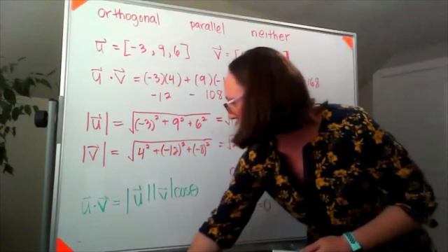 Vectors: orthogonal, parallel, or neither? смотреть онлайн