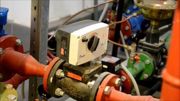 ИТП. Клапан с электроприводом Danfoss. Принцип работы.