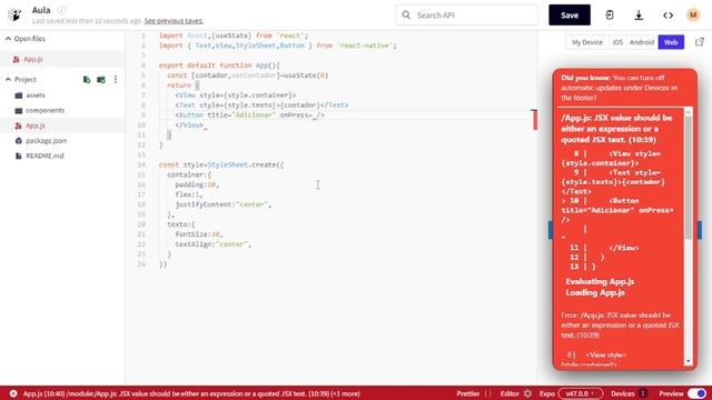 React Native: useState (Parte 2) смотреть онлайн
