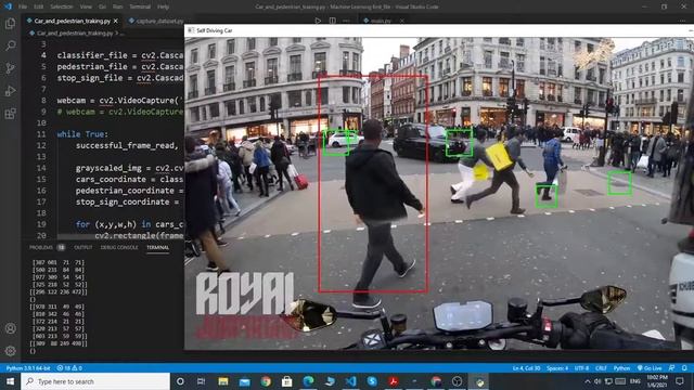 CAR, PEDESTRIAN AND STOP SIGN DETECTION USING OpenCv | MACHINE LEARNING | ARTIFICIAL INTELLIGENCE смотреть онлайн