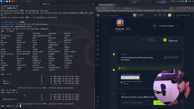 HackTheBox // Dancing Walkthrough