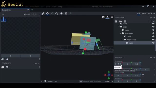 Boxer Crab - Blockbench Creation Timelapse смотреть онлайн