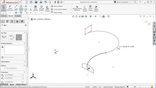 Lofts - Centerlines in SOLIDWORKS 2016 смотреть онлайн
