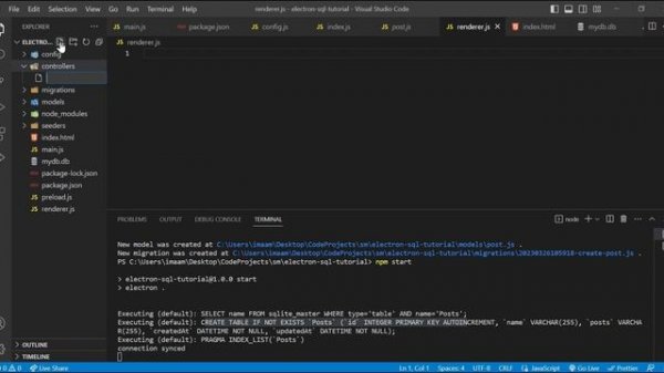 How to use SQL with Electron to build Desktop Applications| sequelize ORM