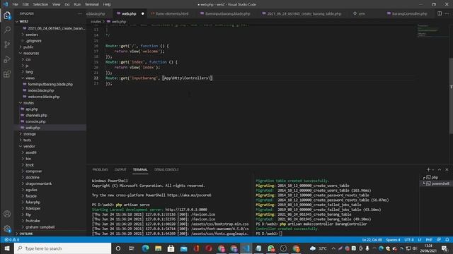 CRUD Laravel 8 : Create Menggunakan Query Builder смотреть онлайн