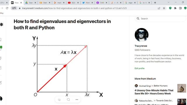 How to find eigenvalues and eigenvectors in both R and Python - blog post смотреть онлайн