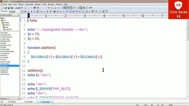 Different Superglobals in PHP | Superglobal Variable PHP Tutorial | PHP Programming | PHP Part 10 смотреть онлайн
