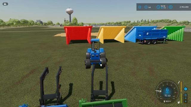 TRACTOR OF COLORS! LOADING AND SELLING DAY WITH TOY TRACTORS! Farming Simulator 22 смотреть онлайн