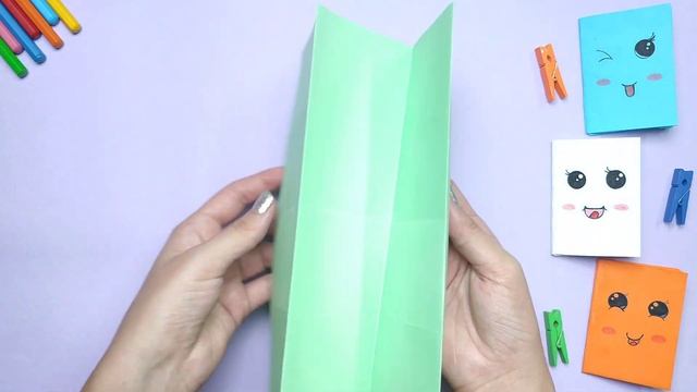 diy mini notebooks one sheet of paper without glue / mini stationery at home смотреть онлайн
