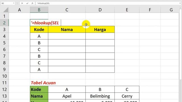 [F4 dan Table Name] 2 Cara Saya Mengerjakan Rumus Hlookup Dasar di Excel смотреть онлайн