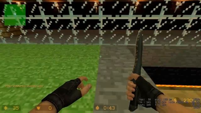 Counter Strike Source Minecraft MAP (Deathrun) смотреть онлайн