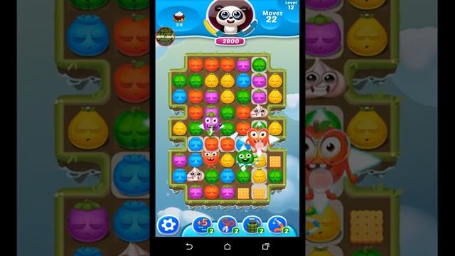 Fruit Splash 2 Jelly Mania HD (Level 12) GamePlay NO BOOSTER No Cheats by Android GamePlay смотреть онлайн