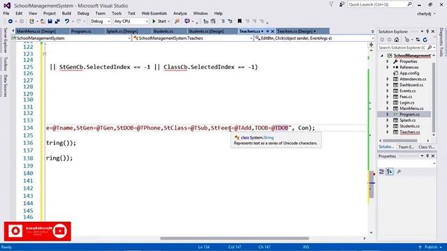School Management System Using C#.Net смотреть онлайн