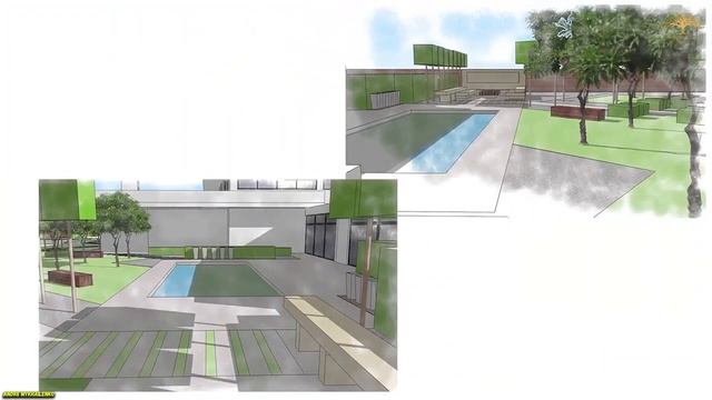 Ландшафтный проект S 3229m2 в программе SketchUp Landscaping in SketchUp смотреть онлайн