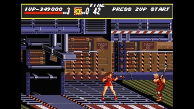 Sega Mega Drive 2 (Smd) 16-bit Streets of Rage 1 (Bare Knuckle) Round 6