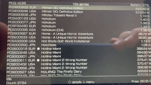 Sony PS VITA Henkaku PKGj games list смотреть онлайн