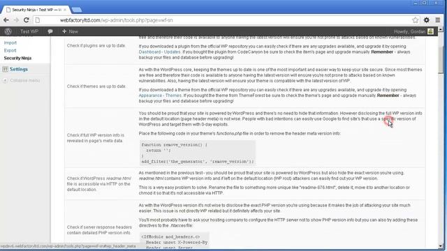 Security Ninja for WordPress смотреть онлайн