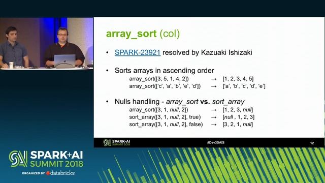 Extending Spark SQL API with Easier to Use Array Types Operations - Marek Novotny and Alex Vayda смотреть онлайн