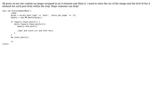 Wordpress: Get the image src and ＜a＞ href data from posts смотреть онлайн