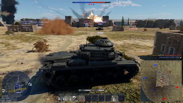 War Thunder; M60A1 "D.C.Ariete"; APDS shells on this tank aren't that bad; Ground Arcade смотреть онлайн
