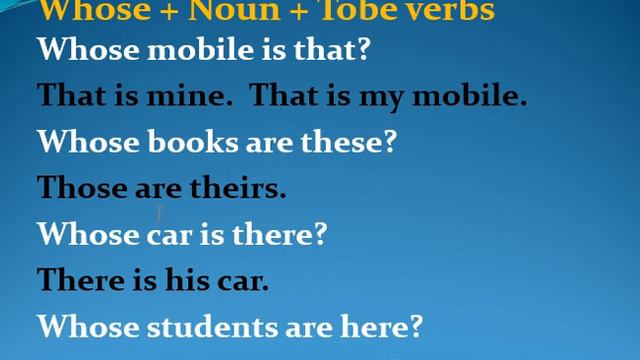 Correct Usage of Whose in Simple Present Tense смотреть онлайн