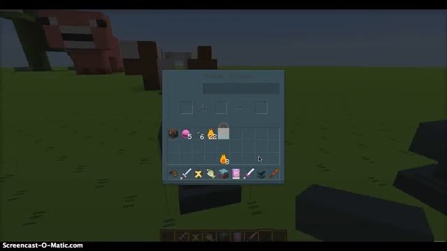Minecraft: How to build a fire sword смотреть онлайн