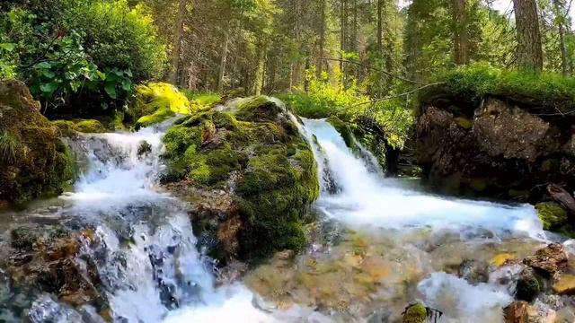 ?Водопад, Белый шум, Звуки природы, Пейзаж (10 часов) Wonderful Relaxation Study With Me.