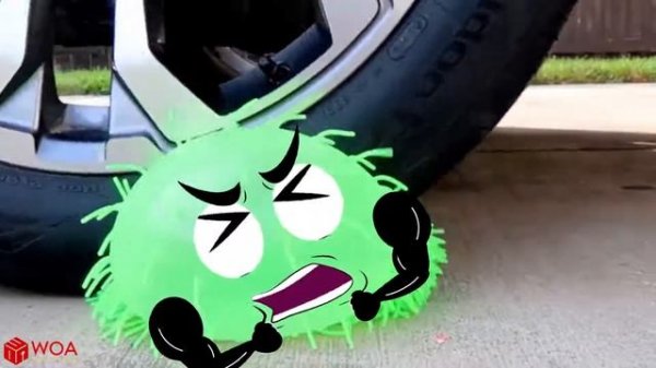 Эксперимент : машина давит предметы под колесом Experiment car vs Cola Fanta - Funny stories