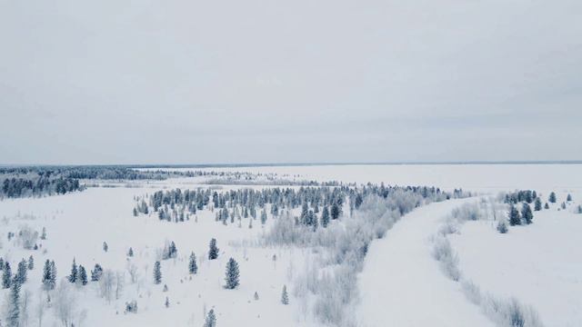 Полет коптер за Надымом