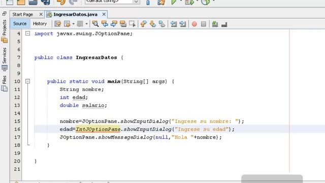 Ingresar datos en java con JOptionPane смотреть онлайн