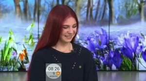 Александра Трусова на передаче Доброе утро.