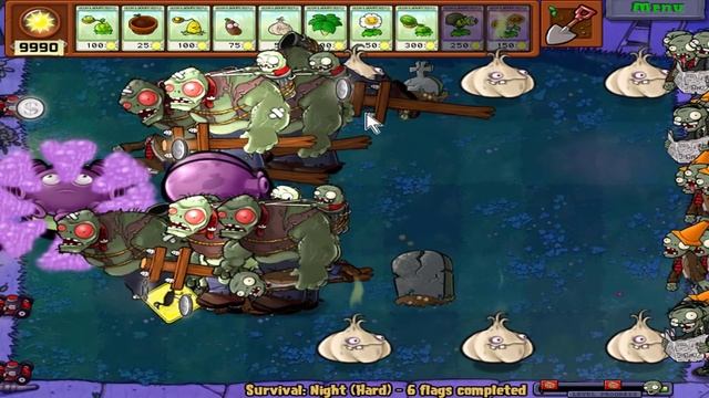 Plants vs Zombies Hack | Fume-shroom + Gloom-shroom Scaredy-shroom vs Gargantuar смотреть онлайн