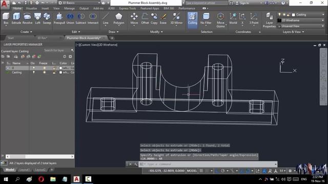 Plummer Block Assembly || AutoCad 3D Beginner [ Speed Video ] смотреть онлайн