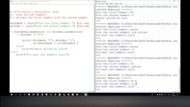 Python programming and data processing Lecture 10: Error handling смотреть онлайн
