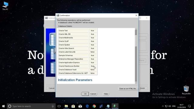 Creating database in Oracle 11g смотреть онлайн