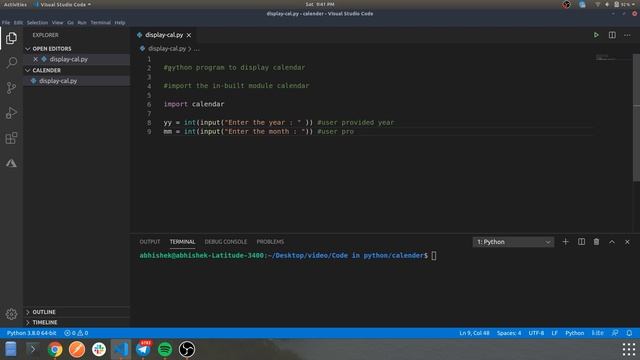 Casual Programming With Python & Music : Display Calendar смотреть онлайн