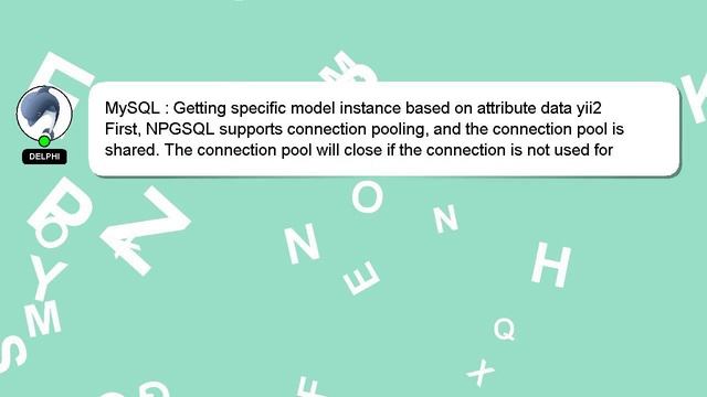 MySQL : Getting specific model instance based on attribute data yii2 смотреть онлайн