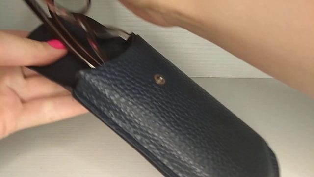 Обзор футляра для очков на кнопке. смотреть онлайн