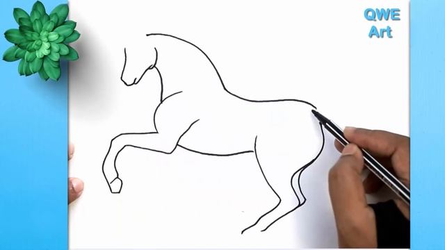 How to Draw a Horse ? Horse Drawing Easy смотреть онлайн
