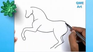 How to Draw a Horse ? Horse Drawing Easy